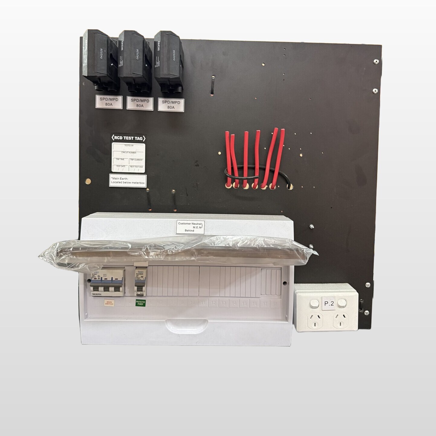 Pre-Wired 3 Phase Main Switchboard — Residential Kit — EVO
